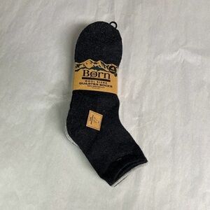 New Born Socks 4 Pair Men’s Wool Blend Quarter Socks Cushioned Casual Activewear